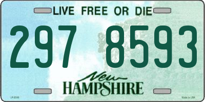 NH license plate 2978593
