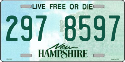 NH license plate 2978597