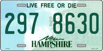 NH license plate 2978630
