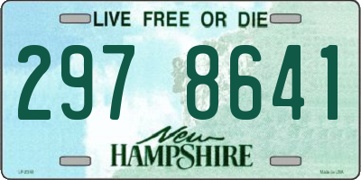 NH license plate 2978641