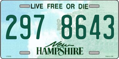 NH license plate 2978643