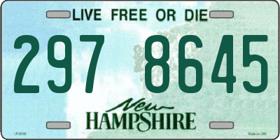 NH license plate 2978645