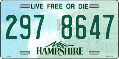 NH license plate 2978647