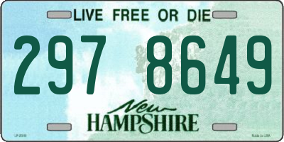 NH license plate 2978649