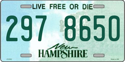 NH license plate 2978650