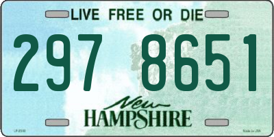 NH license plate 2978651