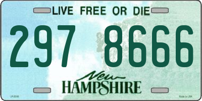NH license plate 2978666
