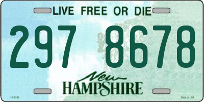 NH license plate 2978678