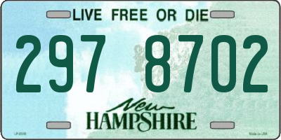 NH license plate 2978702