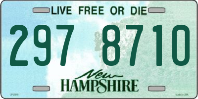 NH license plate 2978710