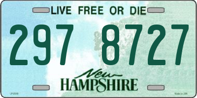 NH license plate 2978727