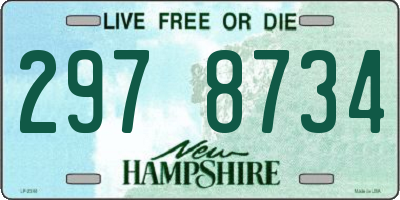 NH license plate 2978734