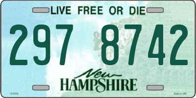 NH license plate 2978742