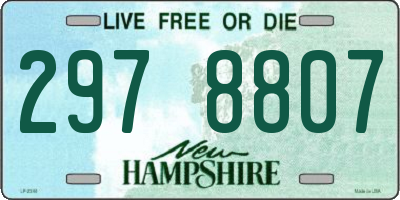 NH license plate 2978807
