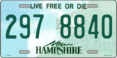 NH license plate 2978840