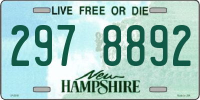 NH license plate 2978892