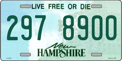 NH license plate 2978900