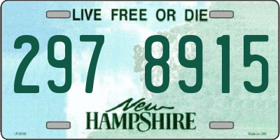 NH license plate 2978915