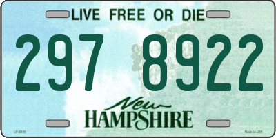 NH license plate 2978922