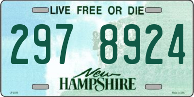 NH license plate 2978924