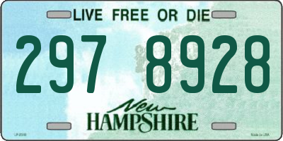 NH license plate 2978928