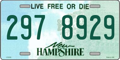 NH license plate 2978929