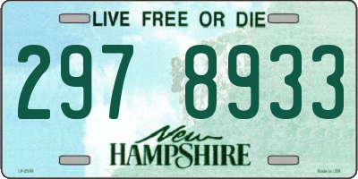 NH license plate 2978933