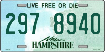NH license plate 2978940