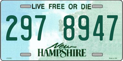 NH license plate 2978947