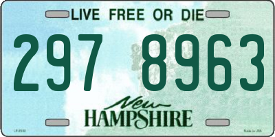 NH license plate 2978963