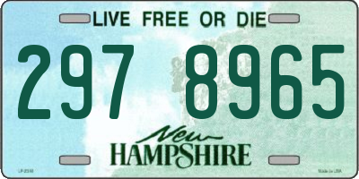NH license plate 2978965