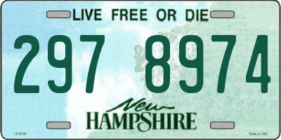NH license plate 2978974