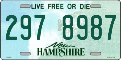 NH license plate 2978987