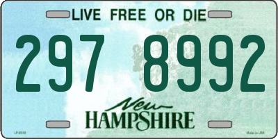 NH license plate 2978992