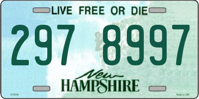 NH license plate 2978997