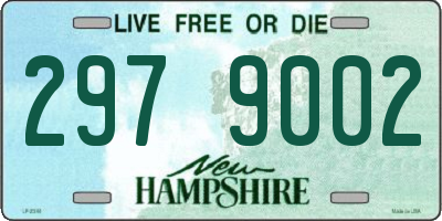 NH license plate 2979002