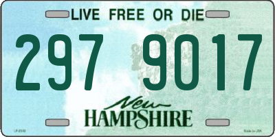 NH license plate 2979017
