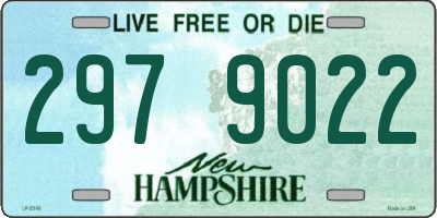 NH license plate 2979022
