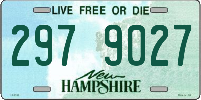 NH license plate 2979027