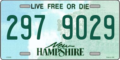 NH license plate 2979029