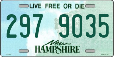 NH license plate 2979035