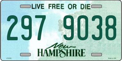 NH license plate 2979038