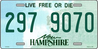 NH license plate 2979070