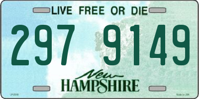 NH license plate 2979149
