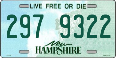 NH license plate 2979322