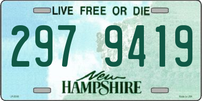 NH license plate 2979419