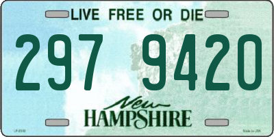 NH license plate 2979420