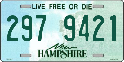 NH license plate 2979421