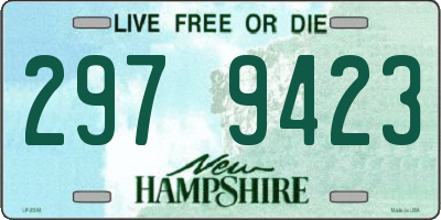 NH license plate 2979423