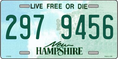 NH license plate 2979456